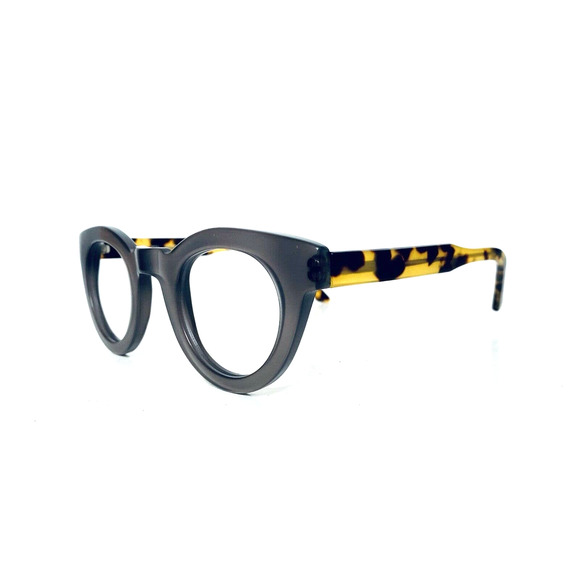 SEE Smoke Gray Tortoise Round Glasses